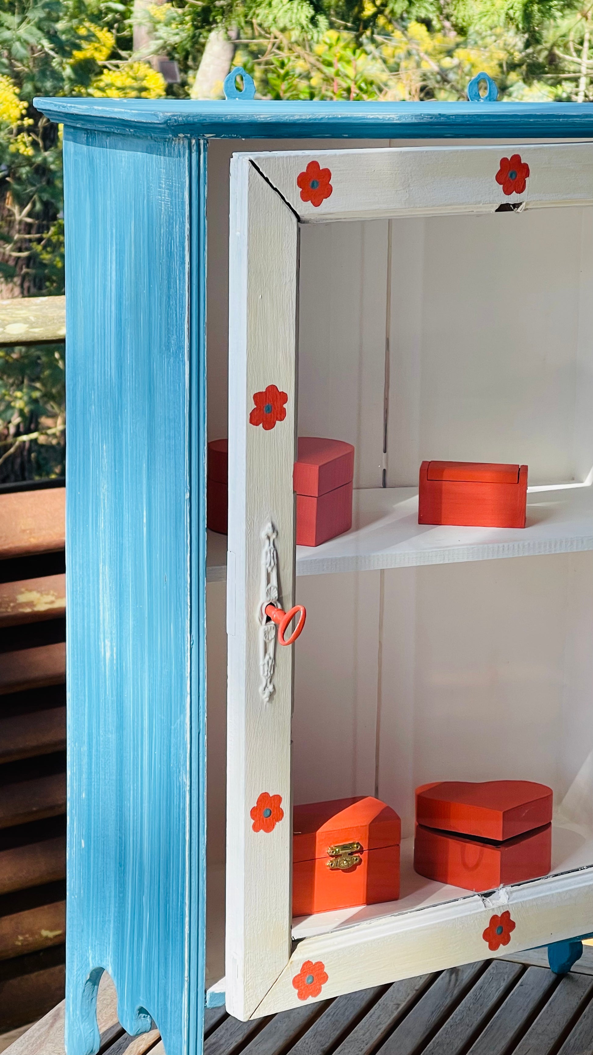 VENDU - Vitrine de coquelicots