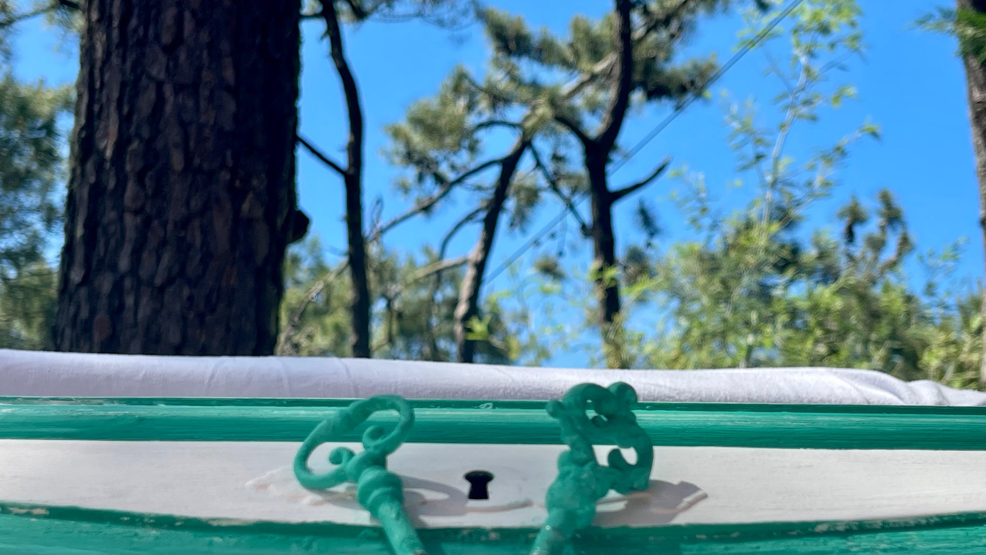 Secrétaire menthe à la plume